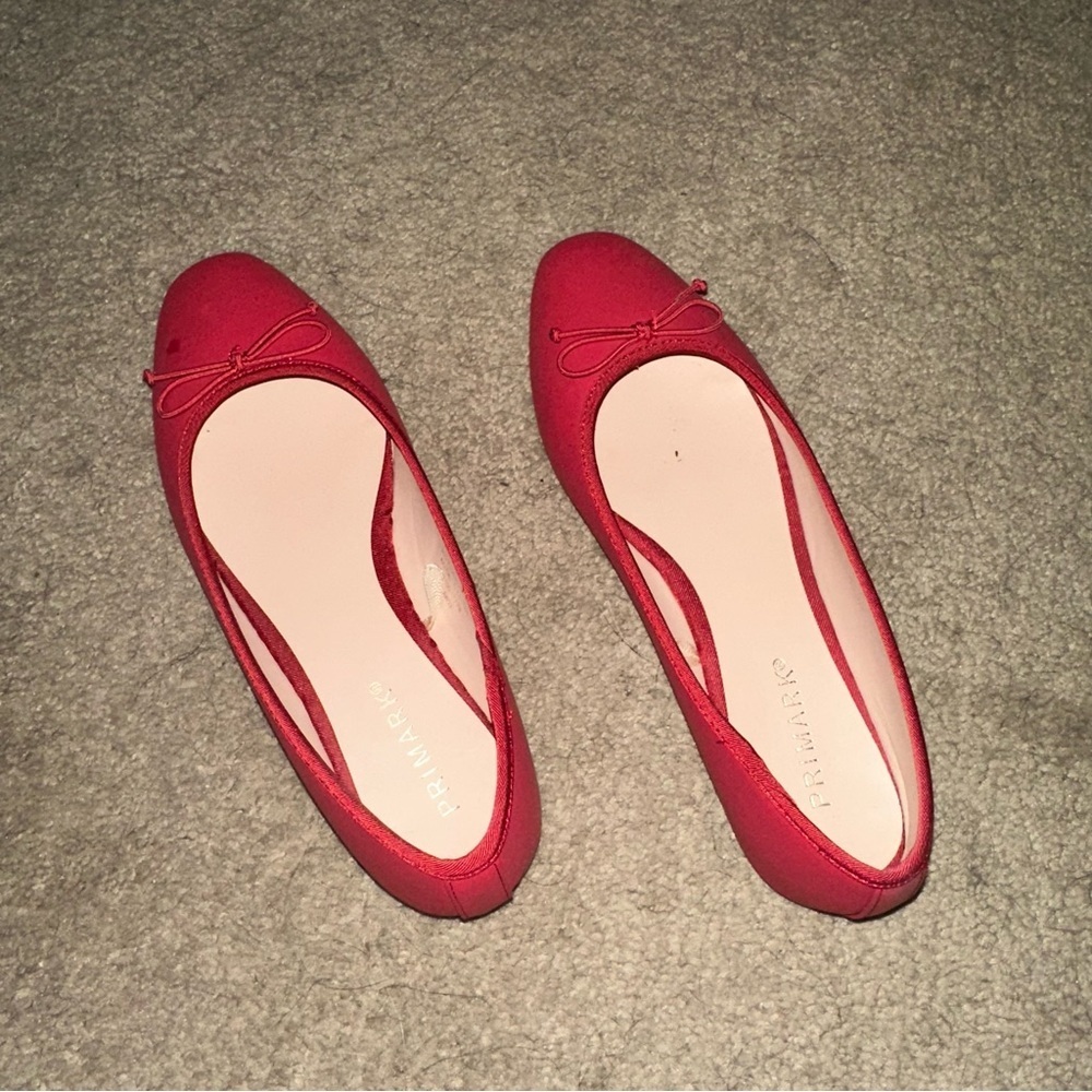 Red Ballet Flats